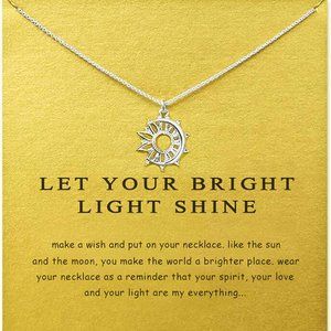 Friendship Anchor Compass Necklace Good Luck Elephant Pendant Chain Necklace